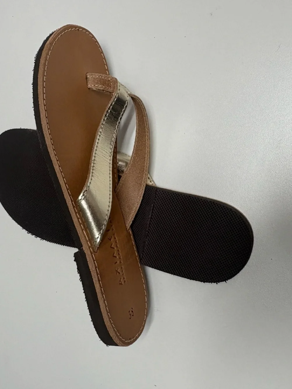 AxiaxiON Ancient Greek‎ Handmade Leather Sandals - Size 38. NEW Without Tags